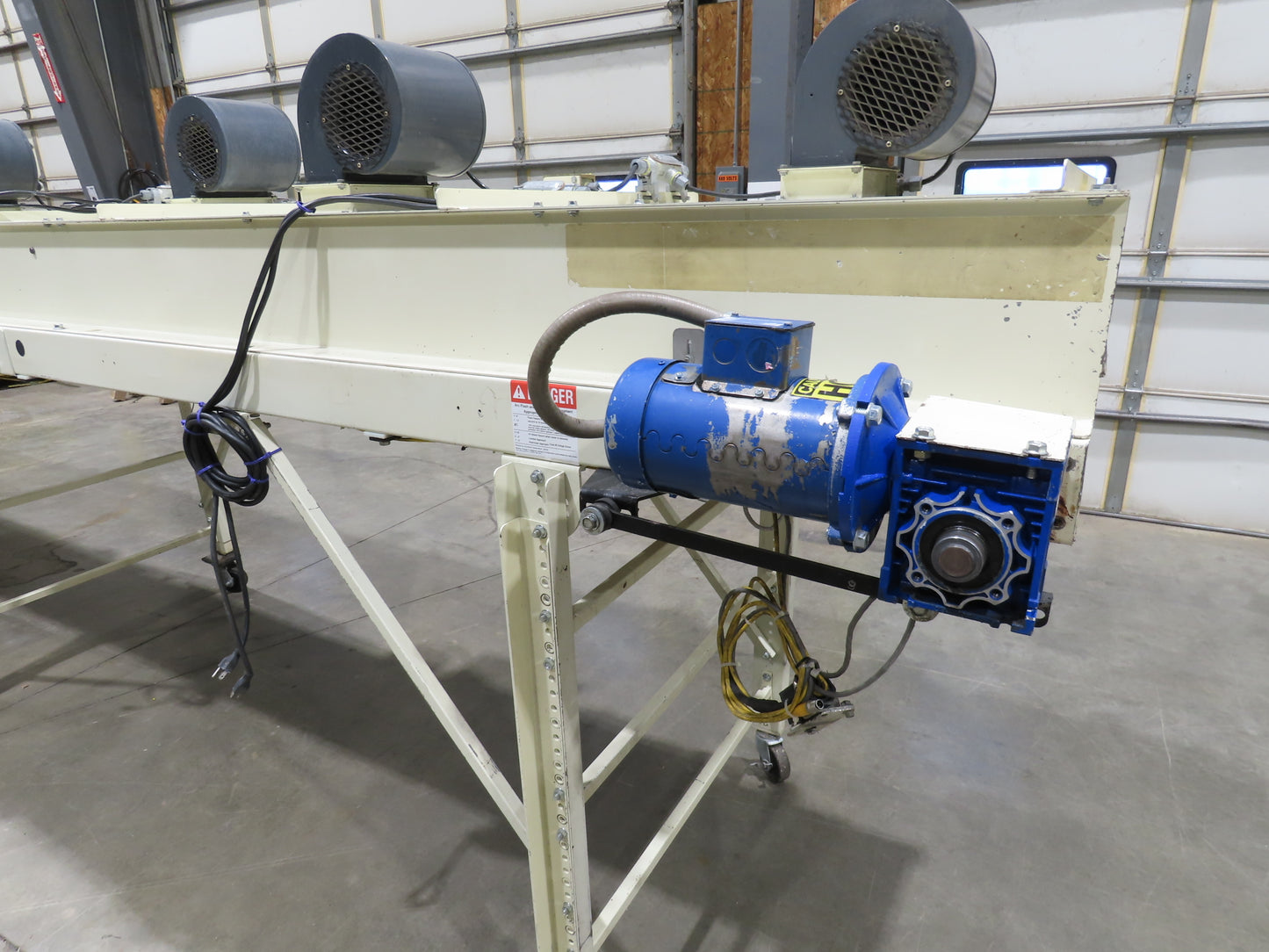 EMI Plastics 35"x 20' Belt Conveyor Dryer Tunnel 29"Bed 115V Variable Speed