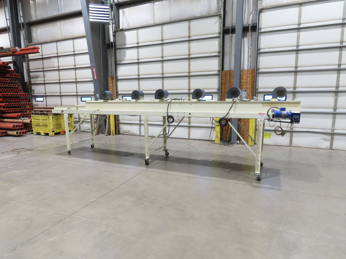 EMI Plastics 35"x 20' Belt Conveyor Dryer Tunnel 29"Bed 115V Variable Speed