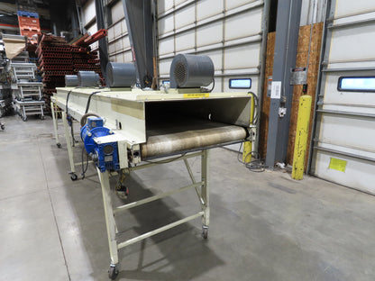 EMI Plastics 35"x 20' Belt Conveyor Dryer Tunnel 29"Bed 115V Variable Speed