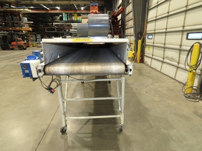 EMI Plastics 35"x 20' Belt Conveyor Dryer Tunnel 29"Bed 115V Variable Speed