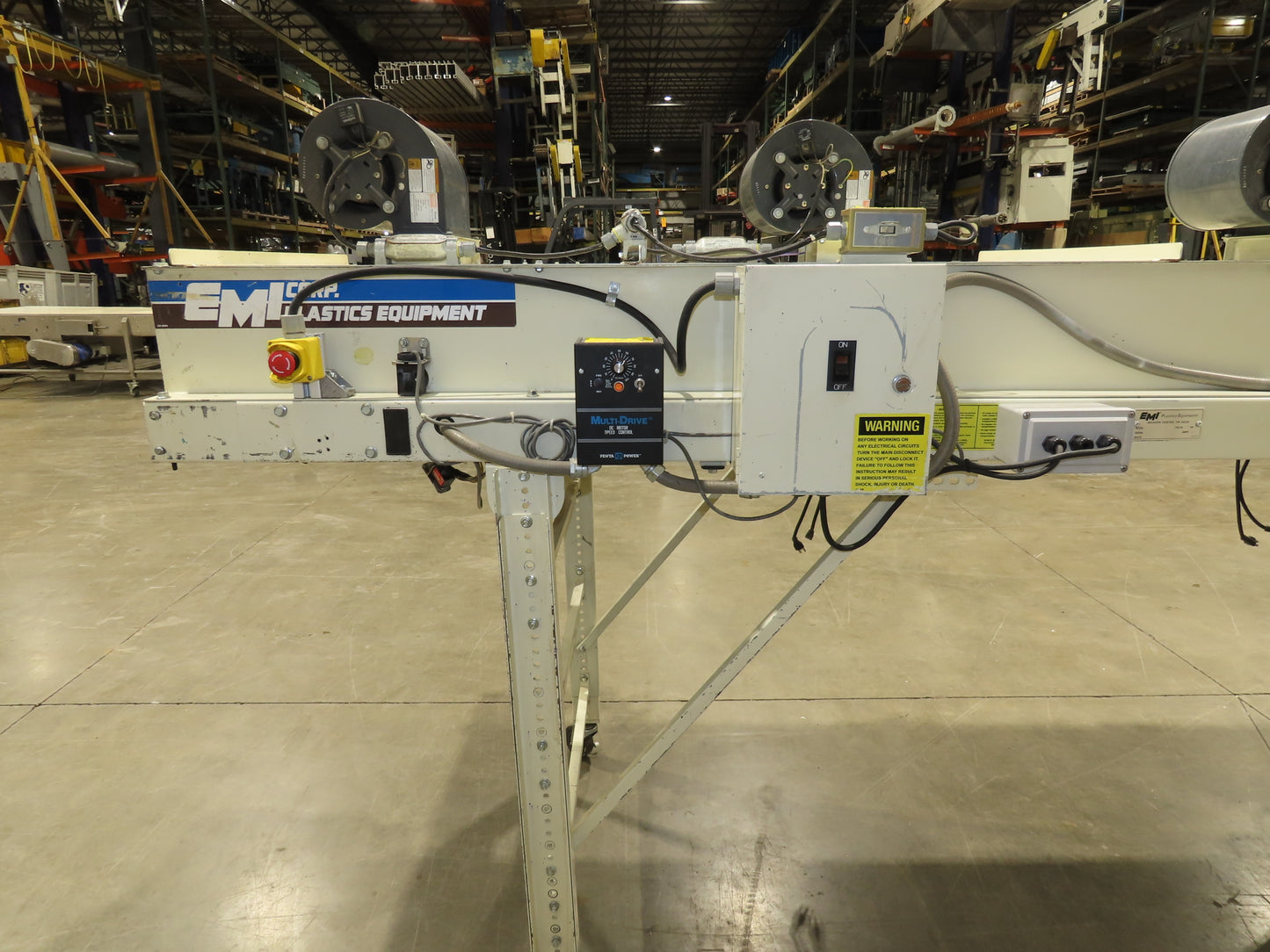 EMI Plastics 35"x 20' Belt Conveyor Dryer Tunnel 29"Bed 115V Variable Speed