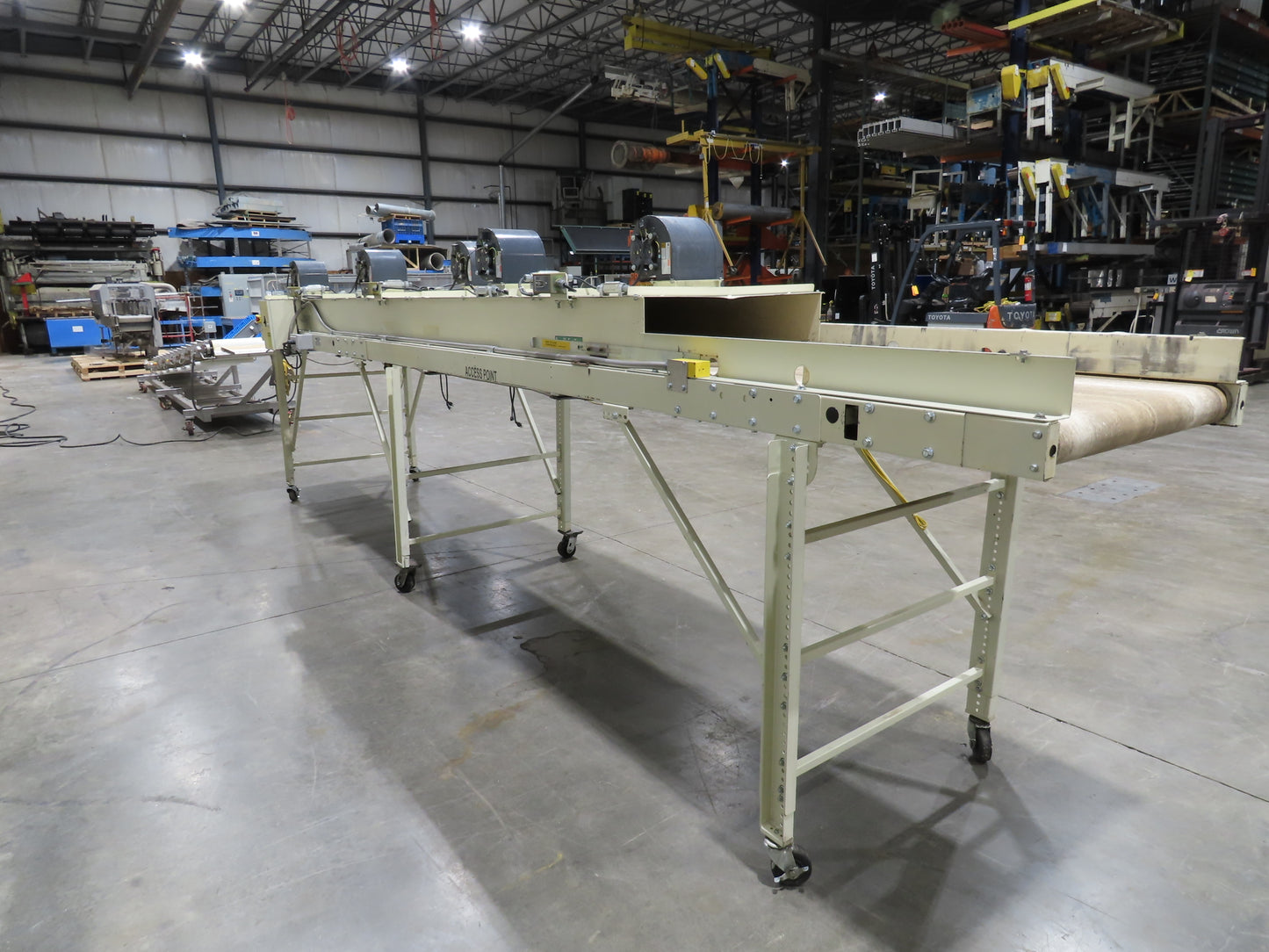 EMI Plastics 35"x 20' Belt Conveyor Dryer Tunnel 29"Bed 115V Variable Speed