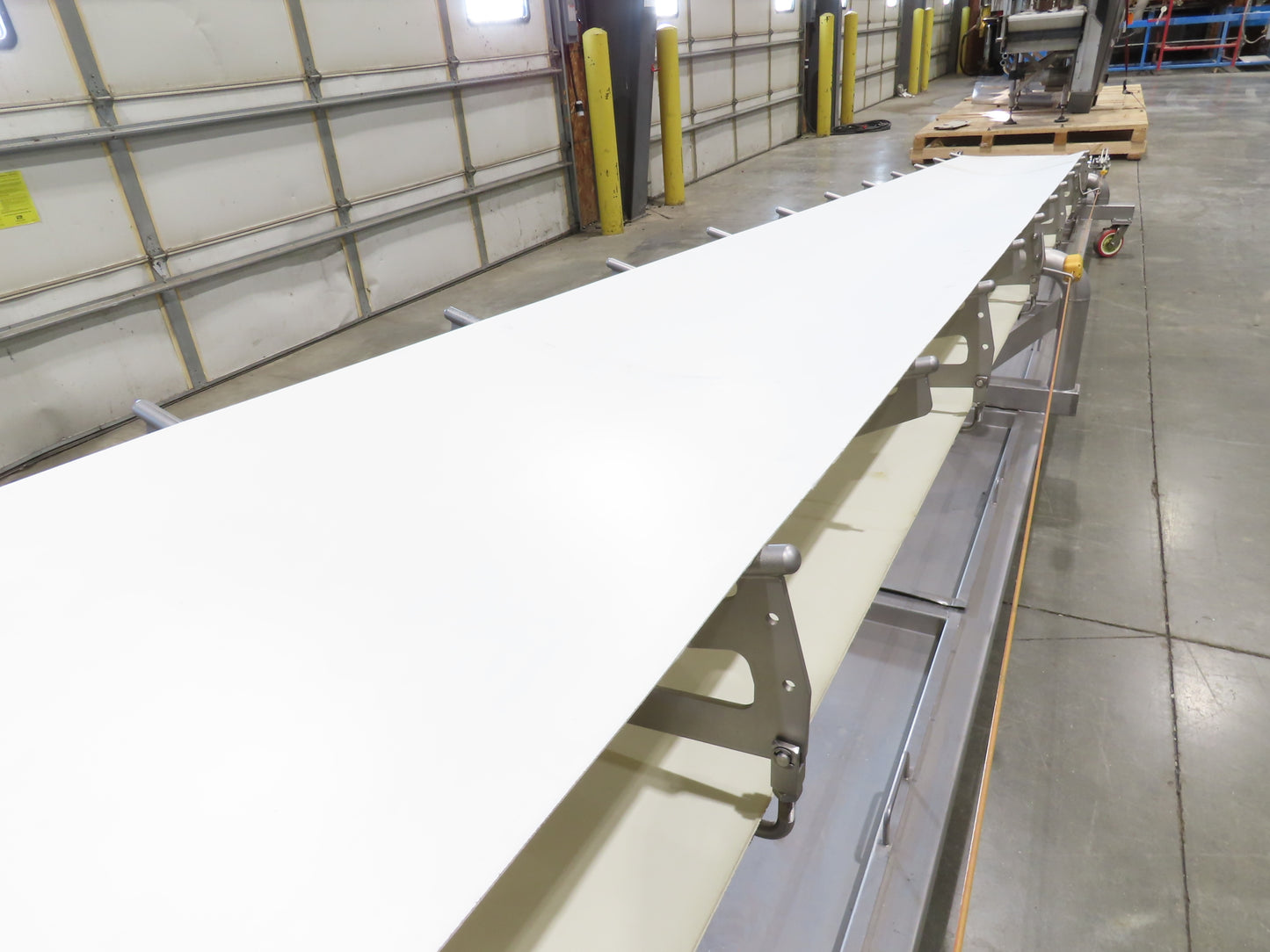 Anderson Dahlen 27"x 25' Portable Trough Belt Incline Conveyor Sanitary 480V 3PH