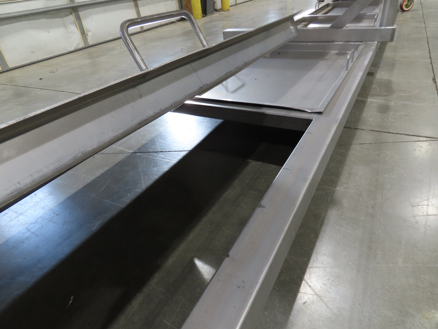 Anderson Dahlen 27"x 25' Portable Trough Belt Incline Conveyor Sanitary 480V 3PH