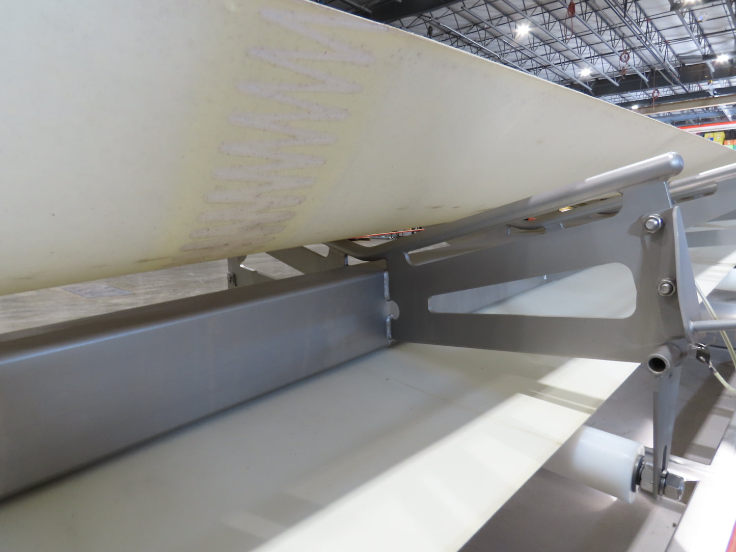 Anderson Dahlen 27"x 25' Portable Trough Belt Incline Conveyor Sanitary 480V 3PH