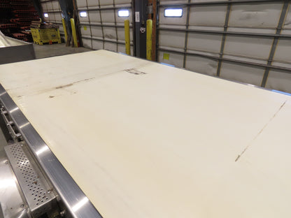 56"x 13' 4" Stainless Portable Slider Bed Conveyor 52"Wide Belt 480V 3PH 100FPM