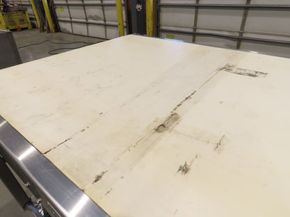 56"x 13' 4" Stainless Portable Slider Bed Conveyor 52"Wide Belt 480V 3PH 100FPM