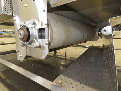 56"x 13' 4" Stainless Portable Slider Bed Conveyor 52"Wide Belt 480V 3PH 100FPM