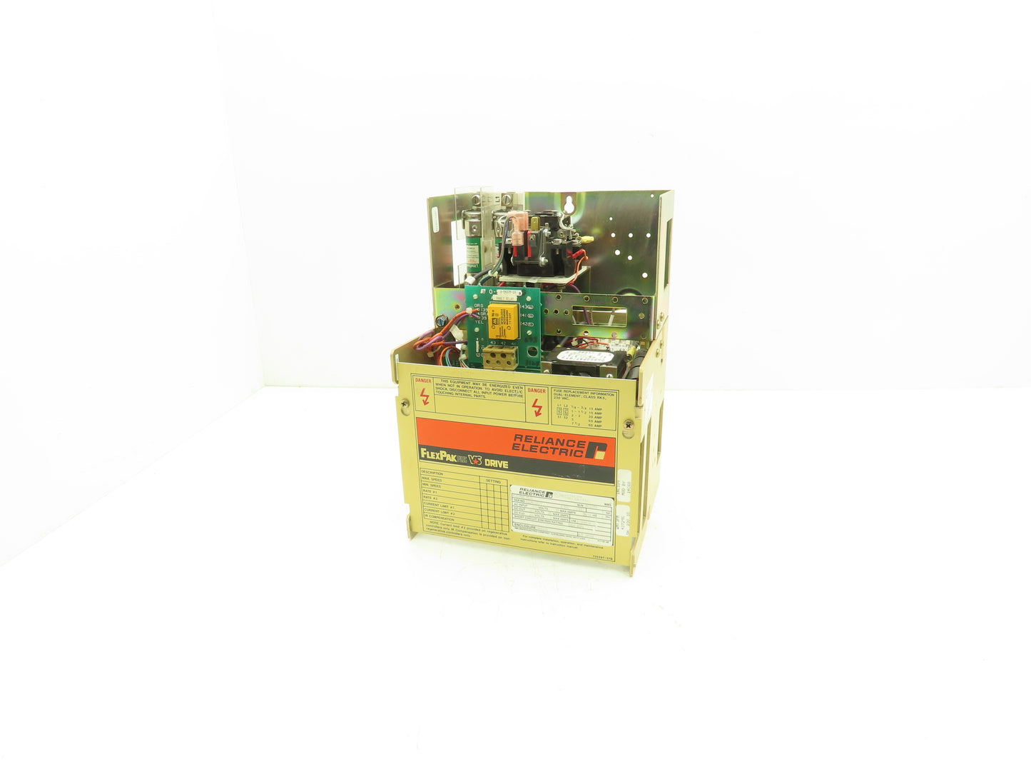Reliance Electric 14C109U FlexPak Plus VS Drive 5Hp 230VAC Input 180VDC Out