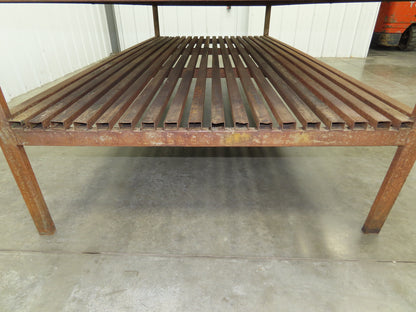 Press Brake Die Rack Holder 66 Slot Cart 96x48x43-1/2" Heavy Duty 5/8" Slot