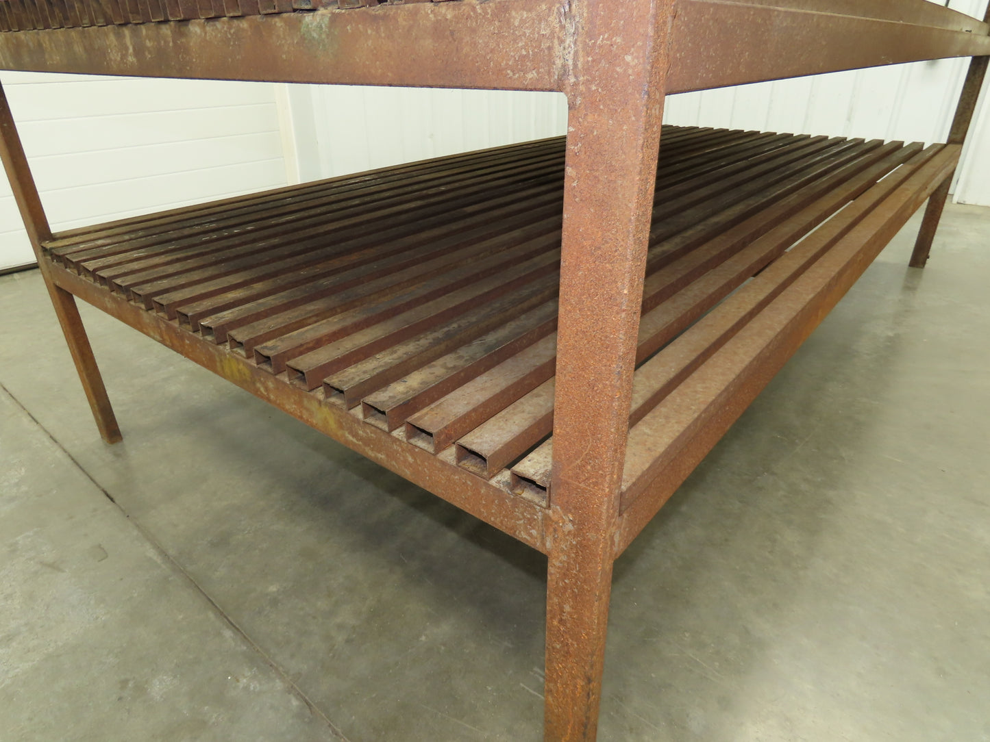 Press Brake Die Rack Holder 66 Slot Cart 96x48x43-1/2" Heavy Duty 5/8" Slot