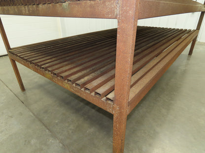Press Brake Die Rack Holder 66 Slot Cart 96x48x43-1/2" Heavy Duty 5/8" Slot