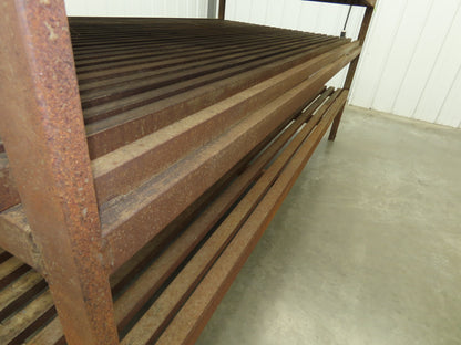 Press Brake Die Rack Holder 66 Slot Cart 96x48x43-1/2" Heavy Duty 5/8" Slot