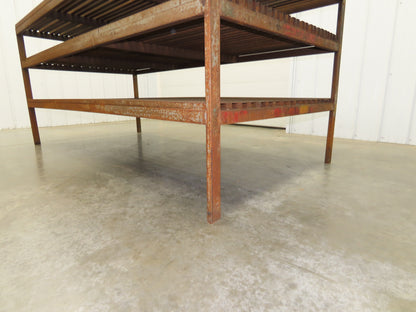 Press Brake Die Rack Holder 66 Slot Cart 96x48x43-1/2" Heavy Duty 5/8" Slot