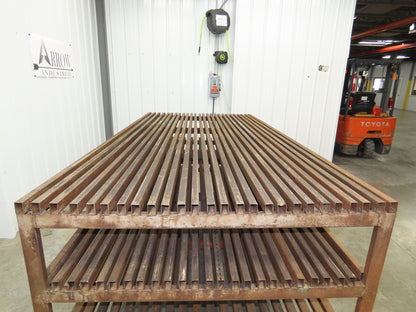 Press Brake Die Rack Holder 66 Slot Cart 96x48x43-1/2" Heavy Duty 5/8" Slot