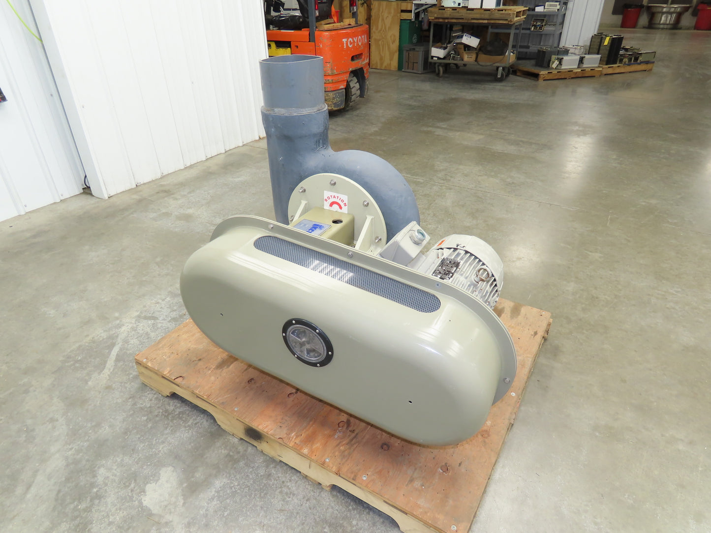 CI-8 PVC Centrifugal Blower Suction 18" Static Pressure Fan 1745 CFM 10Hp 3Ph 8"