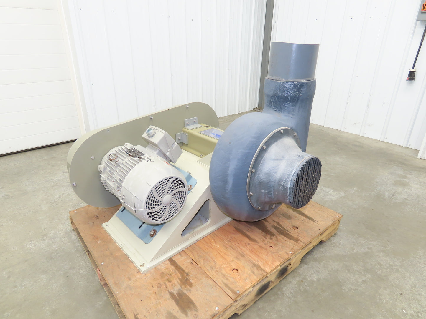 CI-8 PVC Centrifugal Blower Suction 18" Static Pressure Fan 1745 CFM 10Hp 3Ph 8"