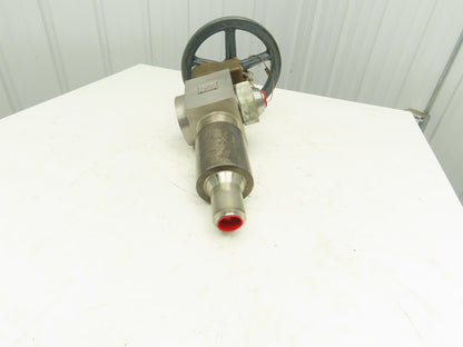 PJ Valves PL75765-40x2 High Pressure Ball Valve Hand Wheel Gear Box Bleed-Off 2"