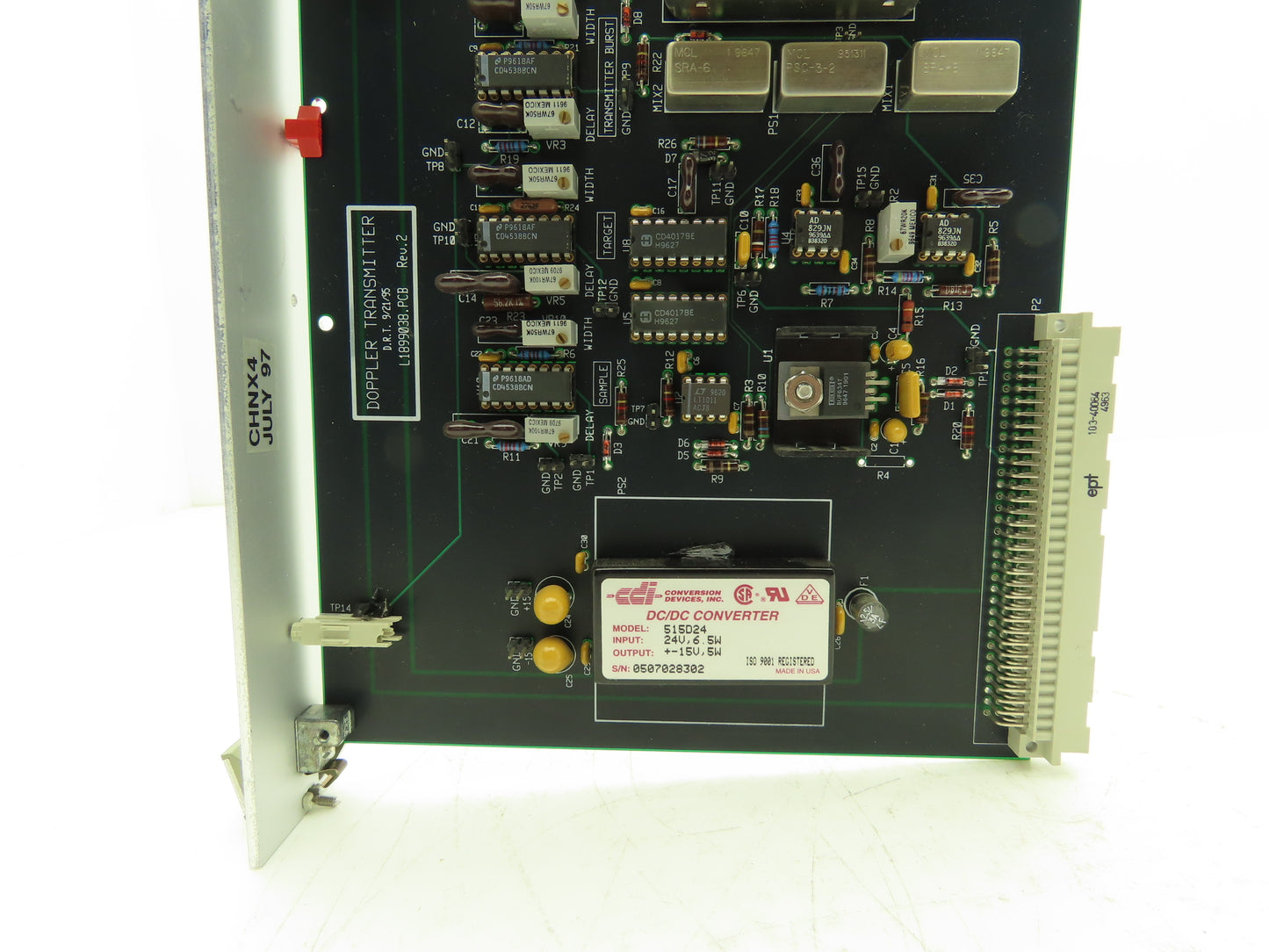 Doppler Transmitter L1899038.PCB Printed Circuit Control Board Rev 2