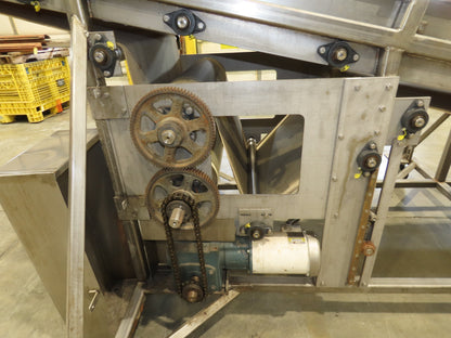 36"x 20' Stainless Portable Incline Conveyor 30"Belt 480V 3PH 100FPM Side Load