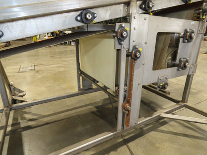 36"x 20' Stainless Portable Incline Conveyor 30"Belt 480V 3PH 100FPM Side Load