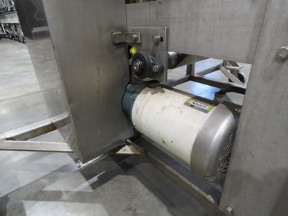 36"x 20' Stainless Portable Incline Conveyor 30"Belt 480V 3PH 100FPM Side Load