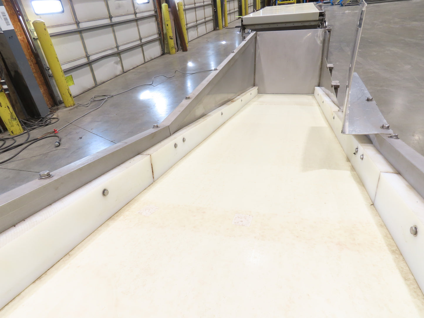 36"x 20' Stainless Portable Incline Conveyor 30"Belt 480V 3PH 100FPM Side Load