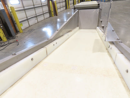 36"x 20' Stainless Portable Incline Conveyor 30"Belt 480V 3PH 100FPM Side Load