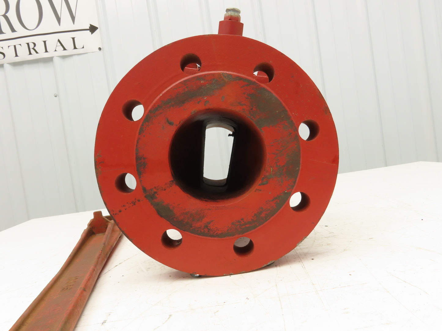 Rockwell Nordstrom 500 CWP 4 Plug Valve 4" Cast Iron 10" Flange 8 Hole W Wrench