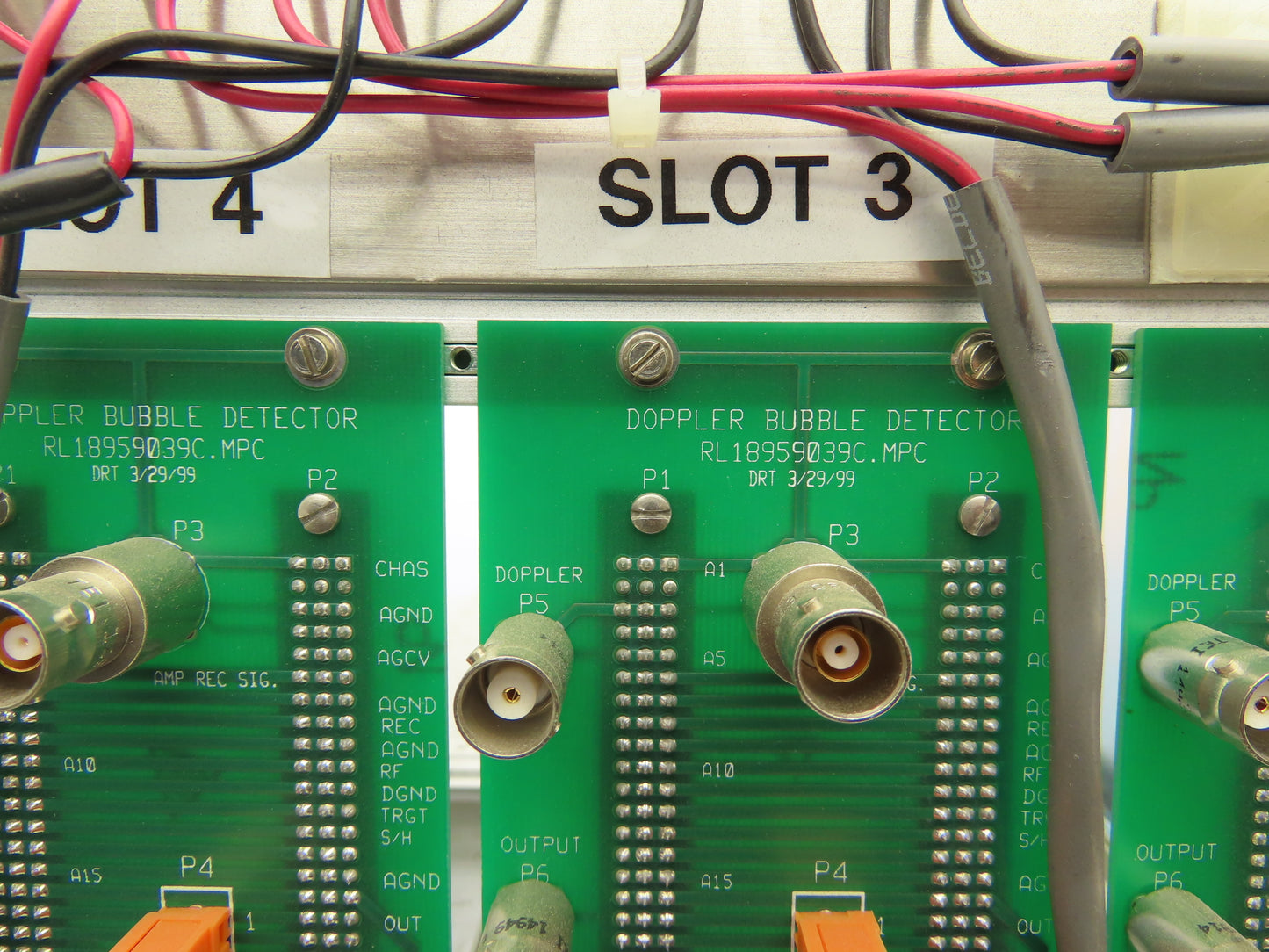 Slot Rack Backplane Assembly RL18959039D.MPC Doppler Bubble Detector RL18959039C