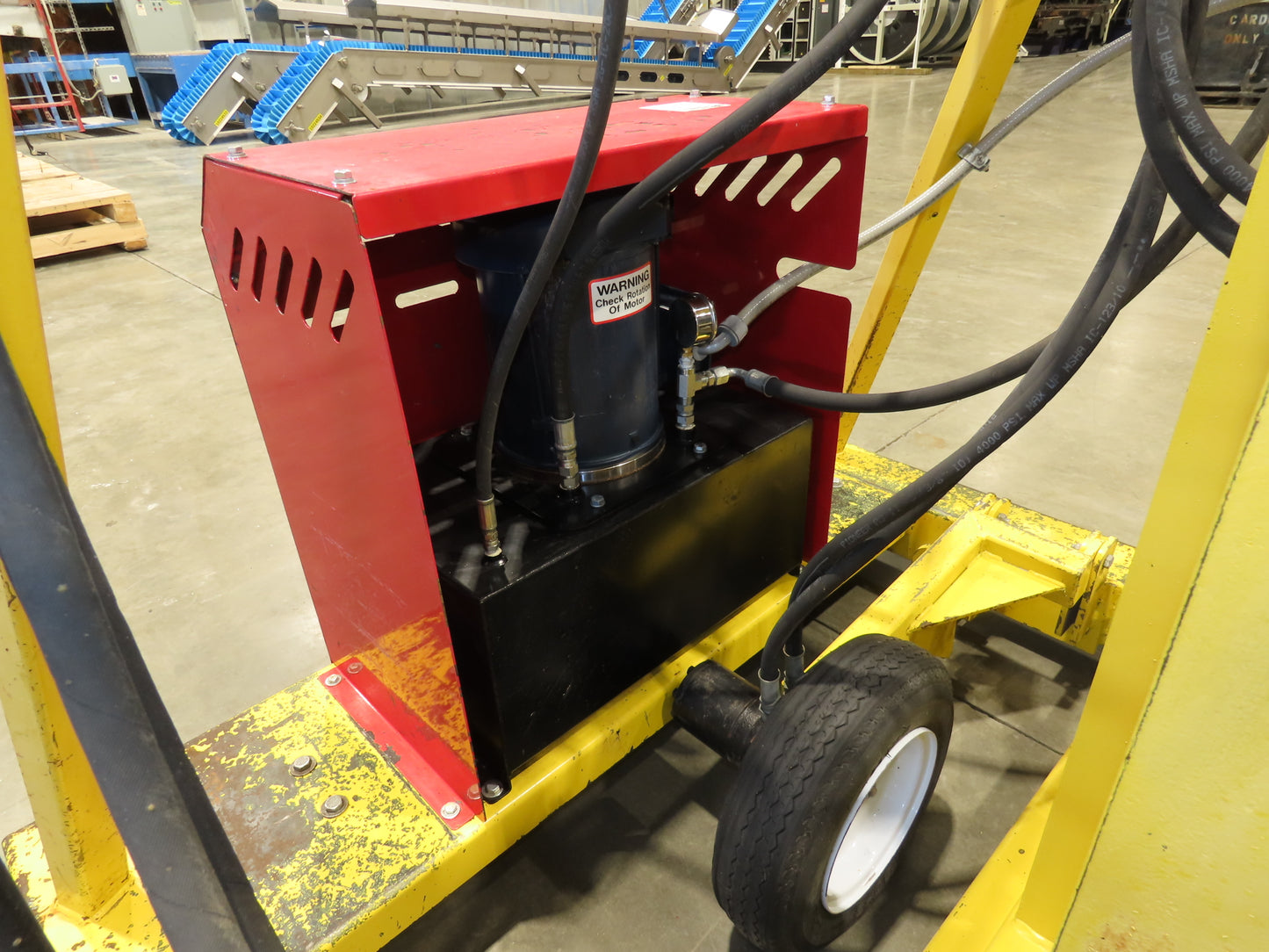 PWI 4K72R Mobile Frame Chassis Rotator RV Trailer Hydraulic 230/480V 3PH 4000lbs