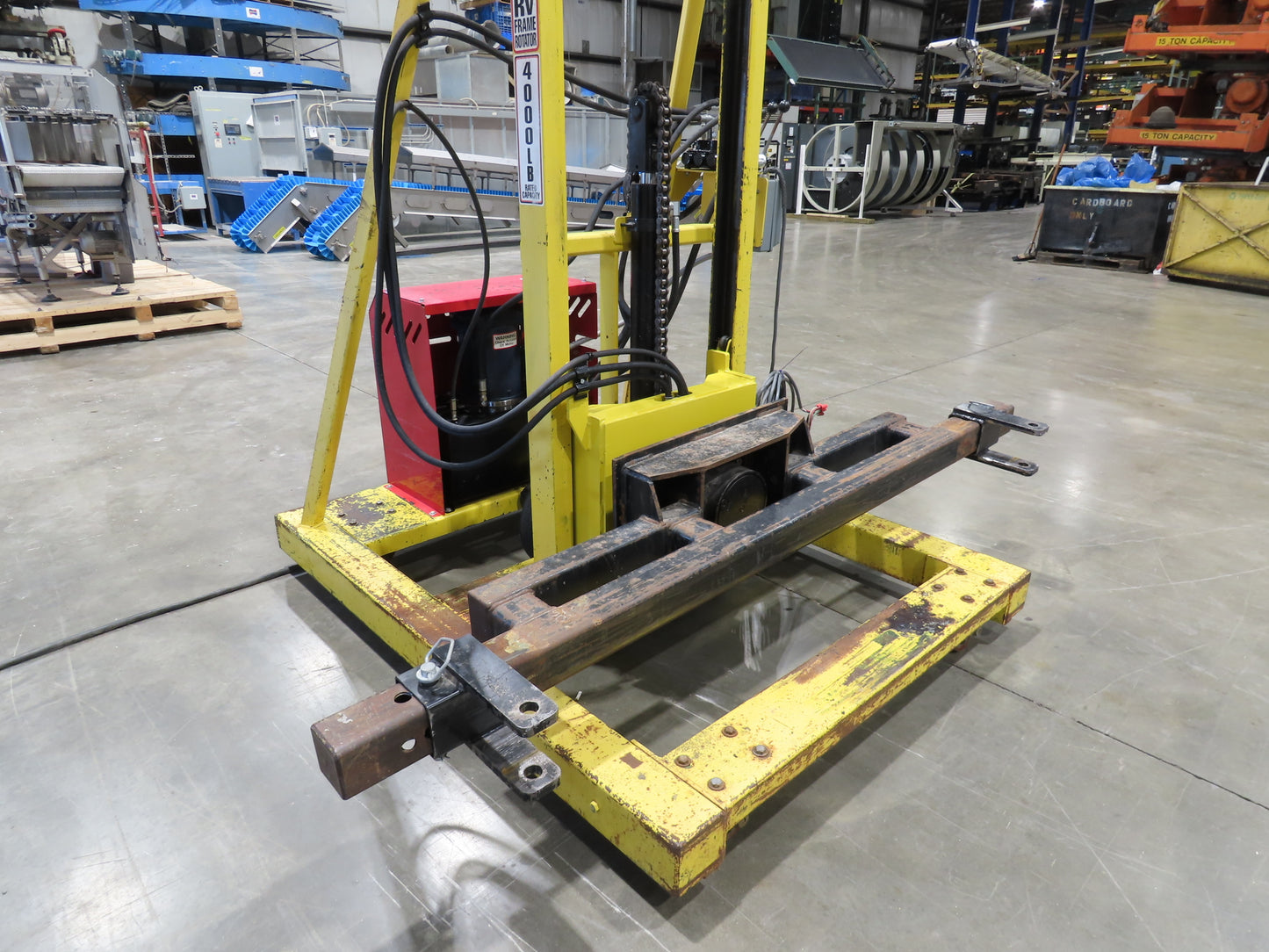 PWI 4K72R Mobile Frame Chassis Rotator RV Trailer Hydraulic 230/480V 3PH 4000lbs