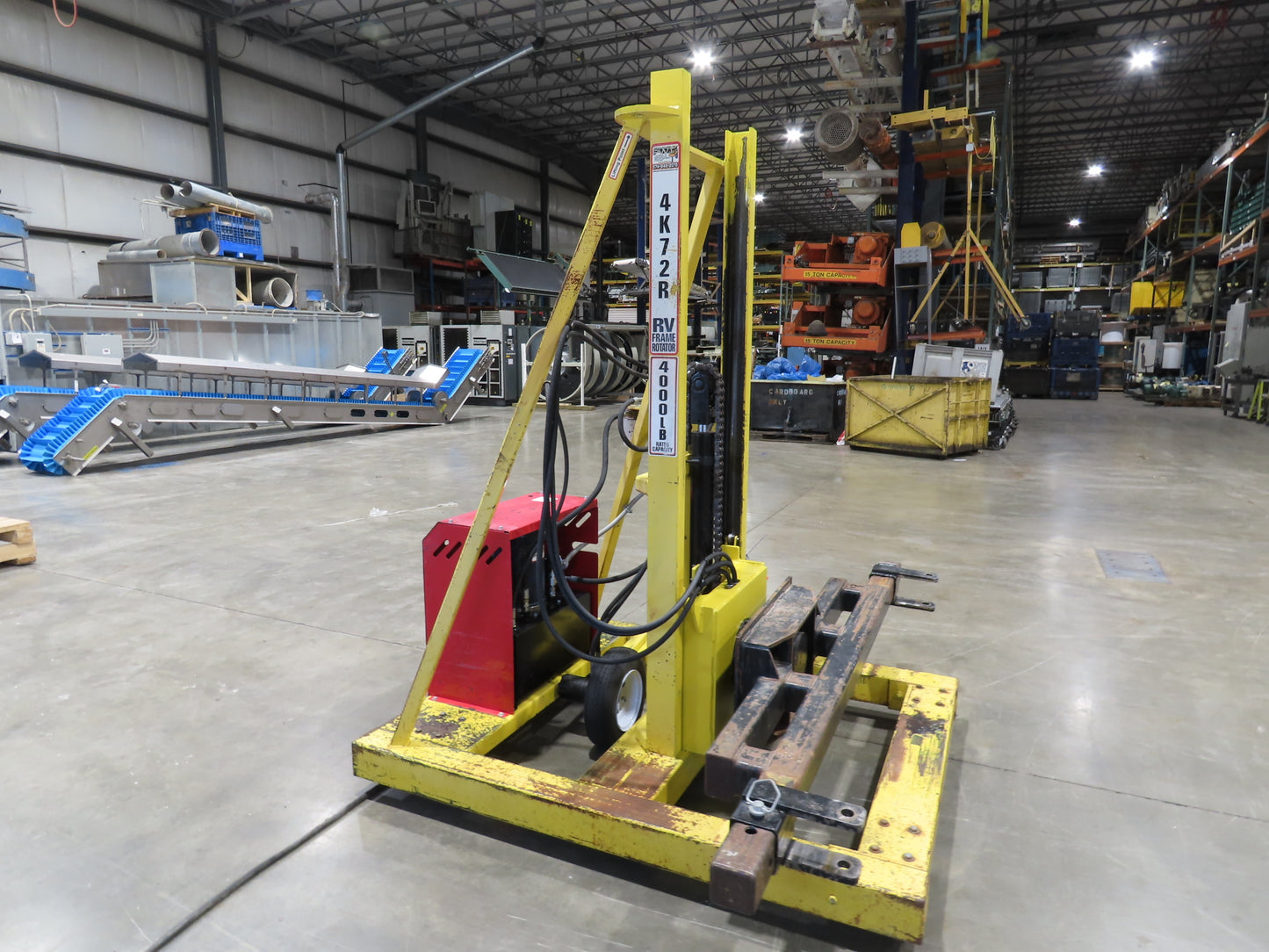 PWI 4K72R Mobile Frame Chassis Rotator RV Trailer Hydraulic 230/480V 3PH 4000lbs