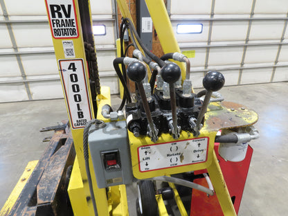 PWI 4K72R Mobile Frame Chassis Rotator RV Trailer Hydraulic 230/480V 3PH 4000lbs