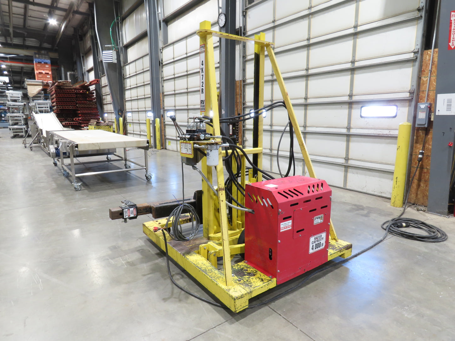 PWI 4K72R Mobile Frame Chassis Rotator RV Trailer Hydraulic 230/480V 3PH 4000lbs