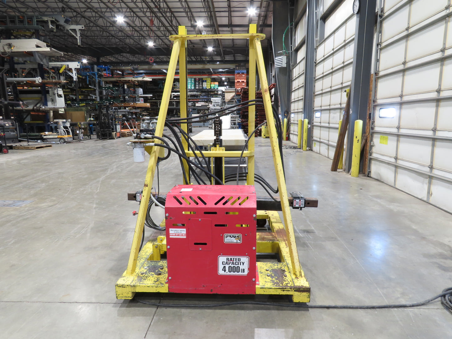 PWI 4K72R Mobile Frame Chassis Rotator RV Trailer Hydraulic 230/480V 3PH 4000lbs