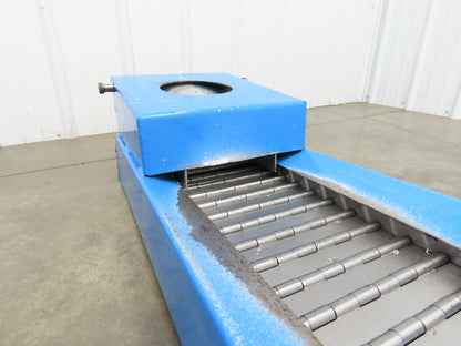 Hennig SCI TP30/TP40 10' 5"L Portable Chip Conveyor 8"x 10' Belt 230/460V 3PH