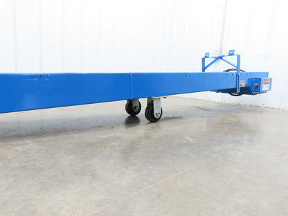 Hennig SCI TP30/TP40 10' 5"L Portable Chip Conveyor 8"x 10' Belt 230/460V 3PH