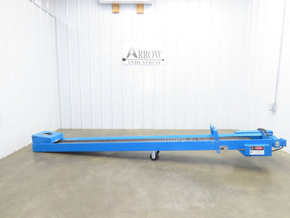 Hennig SCI TP30/TP40 10' 5"L Portable Chip Conveyor 8"x 10' Belt 230/460V 3PH