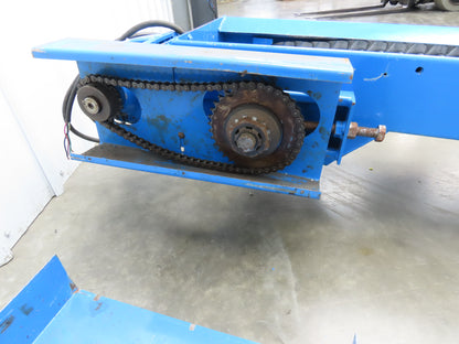 Hennig SCI TP30/TP40 10' 5"L Portable Chip Conveyor 8"x 10' Belt 230/460V 3PH