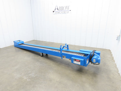 Hennig SCI TP30/TP40 10' 5"L Portable Chip Conveyor 8"x 10' Belt 230/460V 3PH