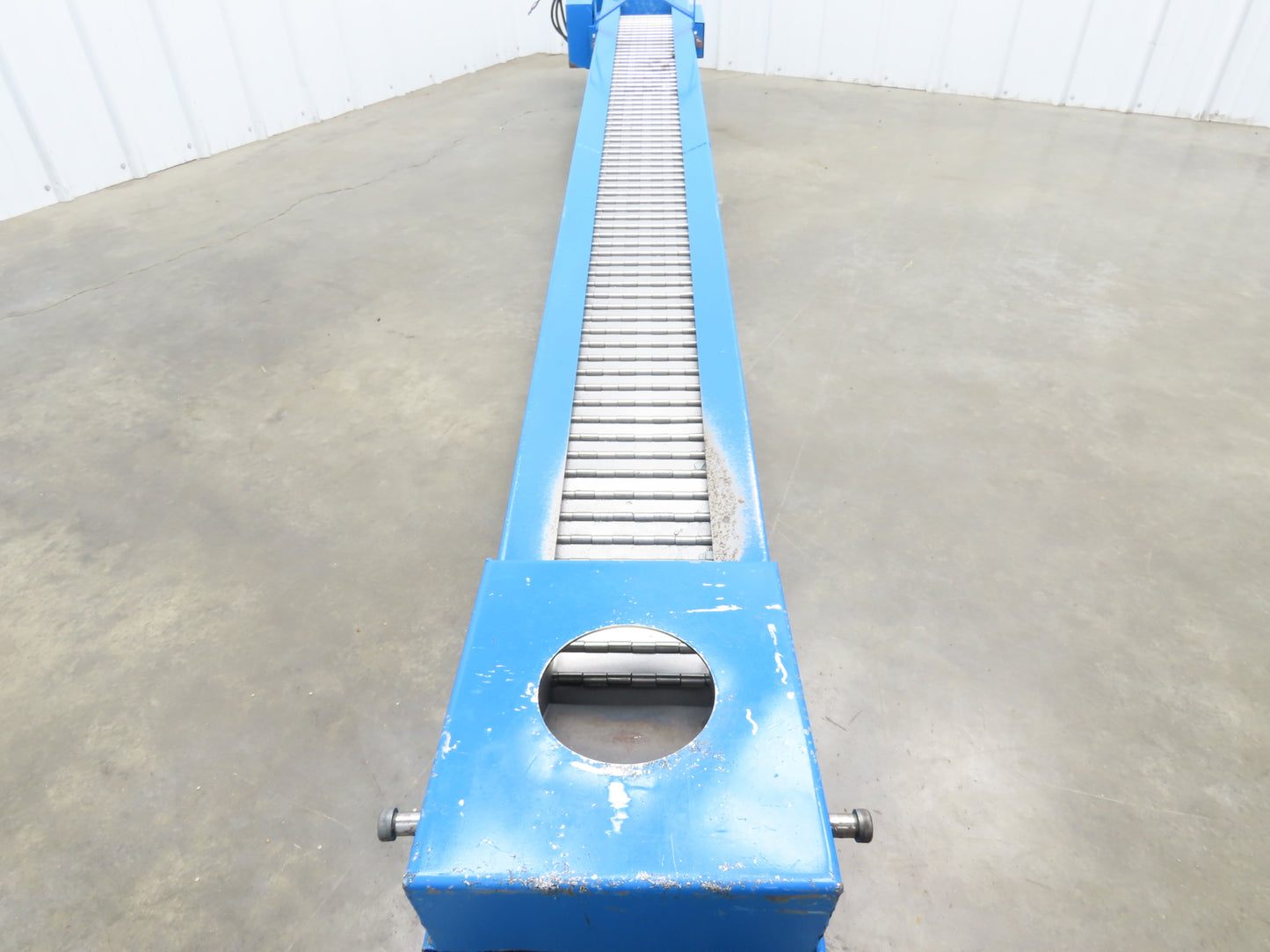 Hennig SCI TP30/TP40 10' 5"L Portable Chip Conveyor 8"x 10' Belt 230/460V 3PH