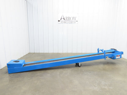 Hennig SCI TP30/TP40 10' 5"L Portable Chip Conveyor 8"x 10' Belt 230/460V 3PH