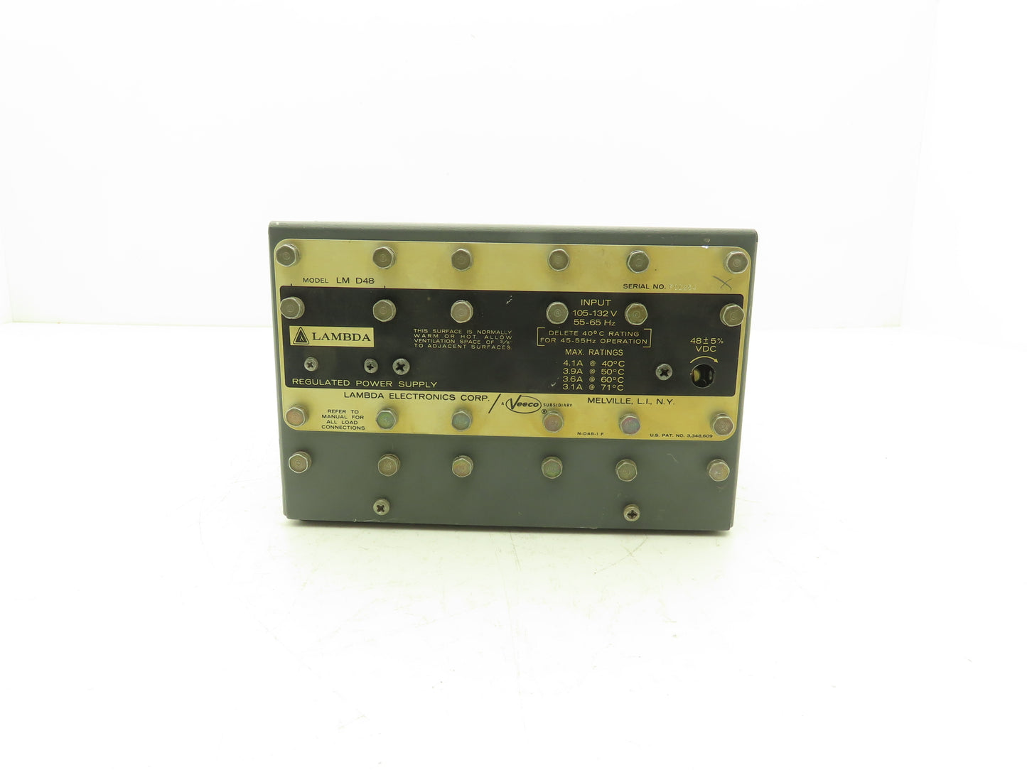 Lambda LM D48 Power Supply 105-132VAC Input 48VDC 4.1A Output