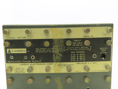 Lambda LM D48 Power Supply 105-132VAC Input 48VDC 4.1A Output *Read