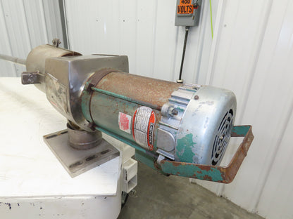 Lightnin XJ-117 Dura-Mix Clamp Tank Mixer Agitator 9"x 55" Impeller 1Hp 3PH