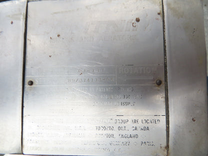 Lightnin XJ-117 Dura-Mix Clamp Tank Mixer Agitator 9"x 55" Impeller 1Hp 3PH