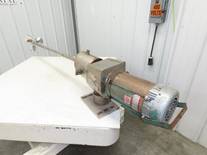 Lightnin XJ-117 Dura-Mix Clamp Tank Mixer Agitator 9"x 55" Impeller 1Hp 3PH