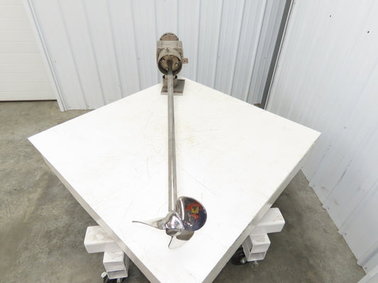 Lightnin XJ-117 Dura-Mix Clamp Tank Mixer Agitator 9"x 55" Impeller 1Hp 3PH