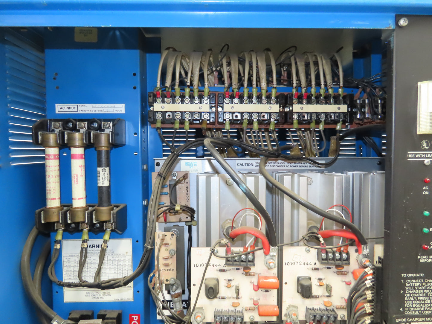 Exide System 3000 ES3-18-1050 Forklift Battery Charger 36VDC 1050Ah 480V 3Ph